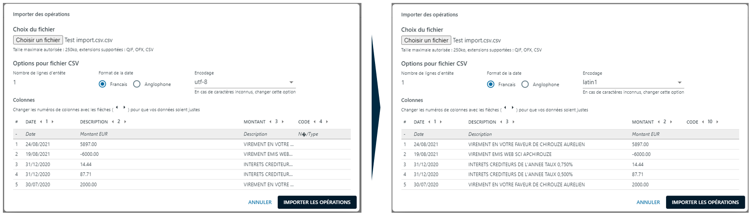 Importer un CSV