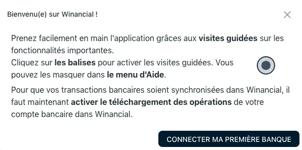 Connecter votre première banque